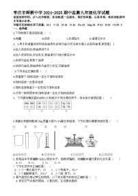 山东省枣庄市舜耕中学2024-2025学年九年级上学期期中监测化学试题