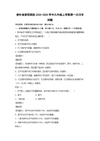 贵州省贵阳某校2024-2025学年九年级上学期第一次月考化学试题（解析版）
