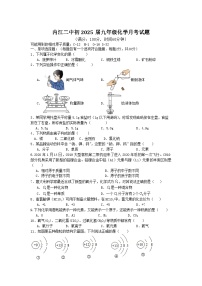四川省内江市第二中学2024--2025学年九年级上学期化学月考试题