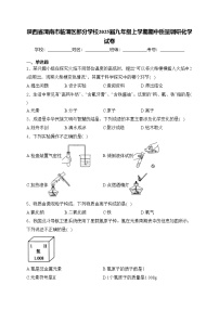 陕西省渭南市临渭区部分学校2025届九年级上学期期中质量调研化学试卷(含答案)