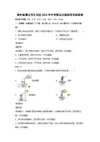 贵州省遵义市汇川区2024年中考第五次适应性考试化学试卷（解析版）