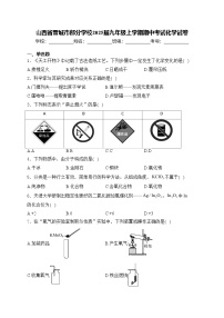 山西省晋城市部分学校2025届九年级上学期期中考试化学试卷(含答案)