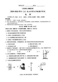 福建省厦门市禾山中学2024--2025学年九年级上学期期中考试化学试卷