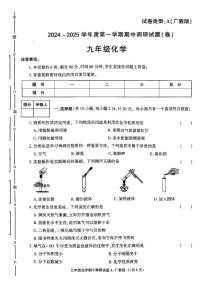 陕西省咸阳市秦都中学2024-2025学年九年级上学期11月期中化学试题