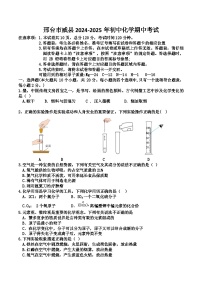 河北省邢台市威县2024-2025学年九年级上学期11月期中考试化学试题