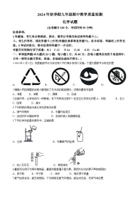 广西壮族自治区贵港市平南县2024-2025学年九年级上学期11月期中化学试题