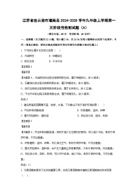 江苏省连云港市灌南县2024-2025学年九年级上学期第一次阶段性检测（A）化学试卷（解析版）