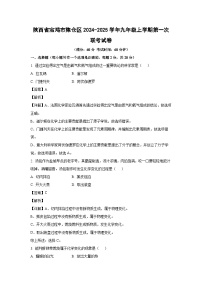 陕西省宝鸡市陈仓区2024-2025学年九年级上学期第一次联考化学试卷（解析版）