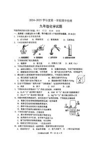 江苏省徐州市2024-2025学年九年级上学期期中检测化学试题