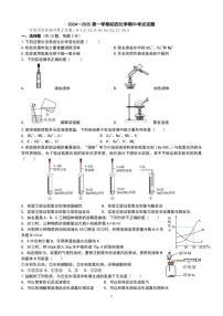 山东省威海市威海经济技术开发区2024-2025学年九年级（五四学制）上学期11月期中考试化学试题