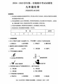 新疆维吾尔自治区2024-2025学年九年级上学期11月期中考试化学试题