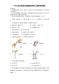 2024届上海市张江集团学校化学九上期中考试试题含答案解析