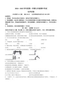 辽宁省沈阳市法库县2024～2025学年九年级上学期11月期中考试化学试题(含答案)