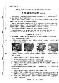 山东省济南市济南高新技术产业开发区2024-2025学年九年级上学期11月期中考试化学试题