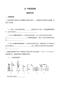 中考化学常考点专题必杀题(深圳专用)实验专练13(气体的制取25题)(原卷版+解析)