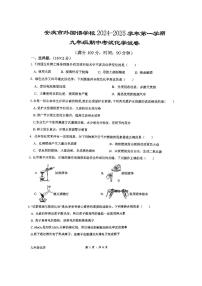 安徽省安庆市外国语学校2024-2025学年九年级上学期11月期中考试化学试题