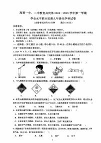 广东省肇庆市高要区高要一中、二中教育共同体2024--2025学年九年级上学期11月期中化学试题