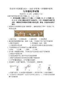 江西省吉安市十校联盟2024--2025学年九年级上学期期中考试化学试卷