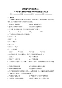 辽宁省丹东市东港市2024-2025学年九年级上学期期中教学质量监测化学试卷(含答案)
