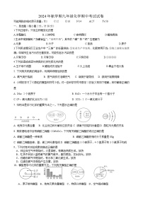 江苏省盐城市阜宁县2024-2025学年九年级上学期期中联考化学试题