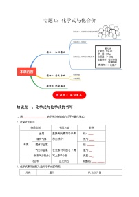 2025年中考化学一轮复习考点过关练习专题03 化学式与化合价（2份，原卷版+解析版）