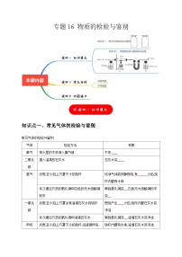 2025年中考化学一轮复习考点过关练习专题16 物质的检验与鉴别（2份，原卷版+解析版）