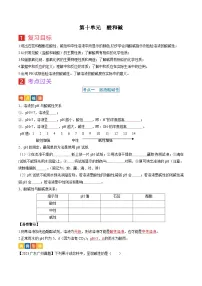 （人教版）中考化学一轮复习考点过关讲义第十单元 酸和碱（2份，原卷版+解析版）