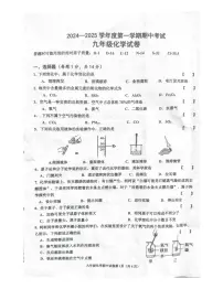 河南省商丘市夏邑县2024-2025学年九年级上学期11月期中化学试题