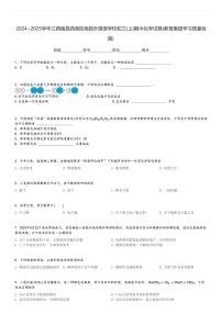 2024～2025学年江西南昌西湖区南昌外国语学校初三(上)期中化学试卷(教育集团学习质量检测)[原题+解析]