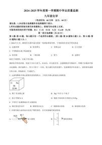 江苏省泰州市靖江市2024～2025学年九年级(上)期中化学试题(含答案)