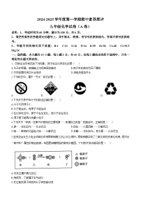 广东省茂名市高州市部分学校联考2024-2025学年九年级上学期11月期中化学试题