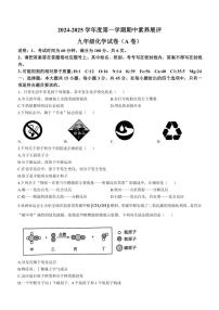 广东省茂名市高州市部分学校联考2024～2025学年九年级(上)期中化学试卷(含答案)