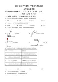 山东省济宁市北湖区2024～2025学年九年级(上)期中化学试卷(含答案)