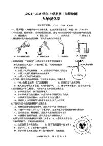 河南省三门峡市渑池县2024-2025学年九年级上学期期中学情检测化学试题