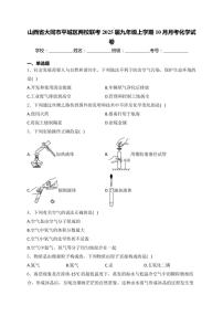 山西省大同市平城区两校联考2025届九年级(上)10月月考化学试卷(含答案)