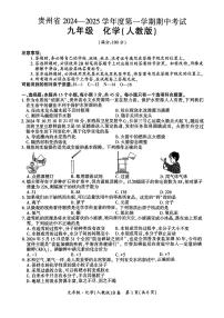 贵州省2024-2025学年九年级上学期期中考试化学试题