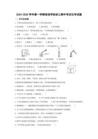 山东省青岛市海信学校2024～2025学年九年级(上)期中化学试卷(含答案)