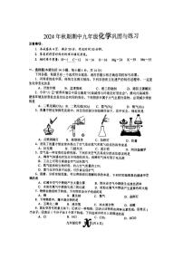 河南省南阳市内乡县2024～2025学年九年级(上)期中化学试卷(含答案)