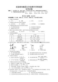 2024～2025学年江苏省镇江市丹阳市华南实验学校集团九年级(上)期中化学试卷(含答案)