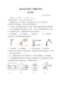 2024～2025学年福建省厦门市湖滨中学九年级(上)期中化学试卷(含答案)