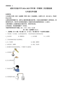 陕西省咸阳市实验中学2024～2025学年九年级(上)第二次质量检测化学试卷(含答案)