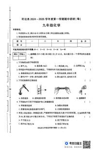 陕西省榆林市定边县2024-2025学年九年级上学期期中调研化学试卷