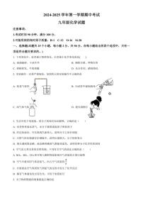 河北省保定市爱和城学校2024～2025学年九年级(上)期中化学试卷(含答案)