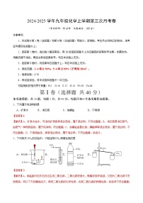 九年级化学第三次月考卷（全国通用，沪教版2024第1~6章）：2024+2025学年初中上学期第三次月考.zip