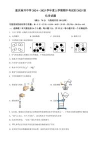 重庆市南开中学校2024～2025学年九年级(上)期中化学试卷(含答案)