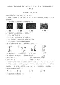 广东省中山市共进联盟期中2024～2025学年九年级(上)期中化学试卷(含答案)