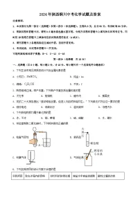 2024年陕西铜川中考真题化学试题及答案