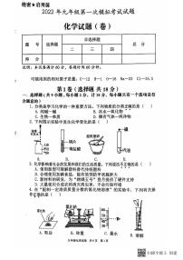 2022年陕西省咸阳市三原县中考第一次模拟考试化学试题