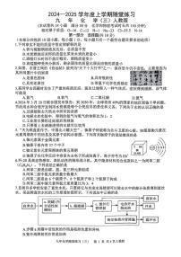 辽宁省铁岭市调兵山市2024～2025学年九年级(上)11月月考化学试卷(含答案)