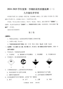 天津市南开区2024-2025学年九年级上学期期中考试化学试题